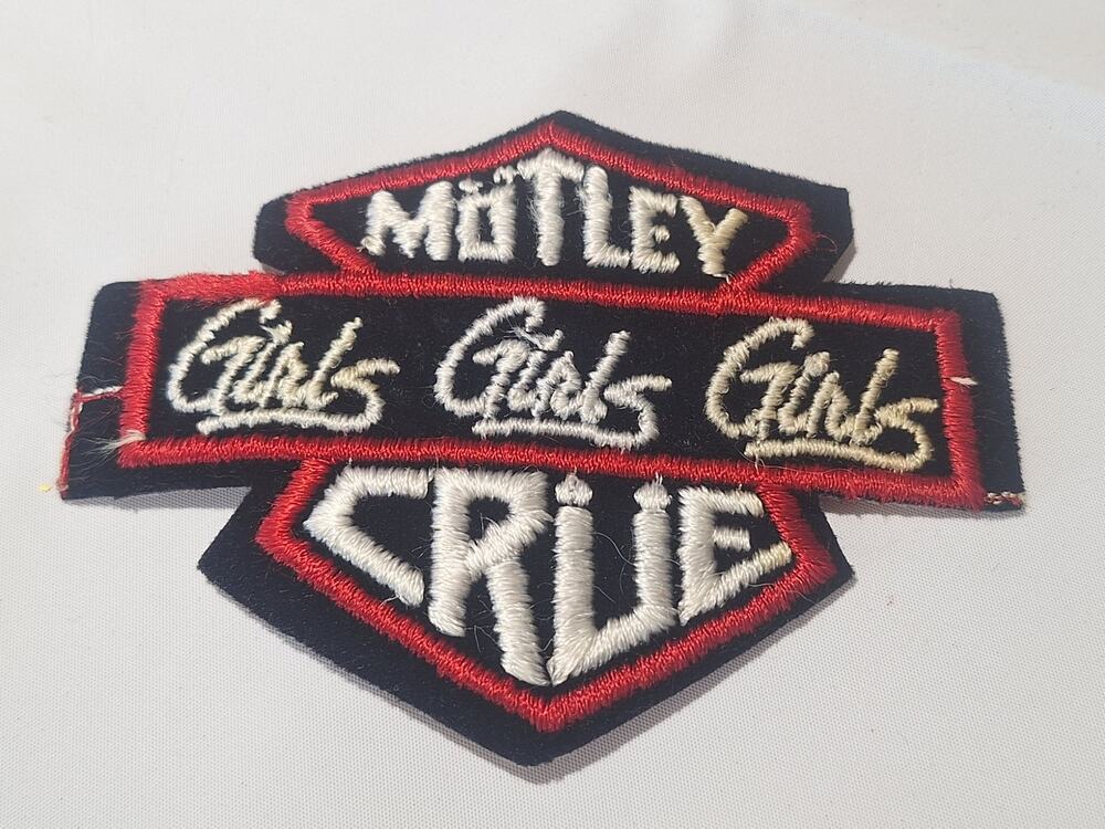 Vintage Original Mötley Crüe Girls Girls Girls Embroidered Patch 1980s Rare